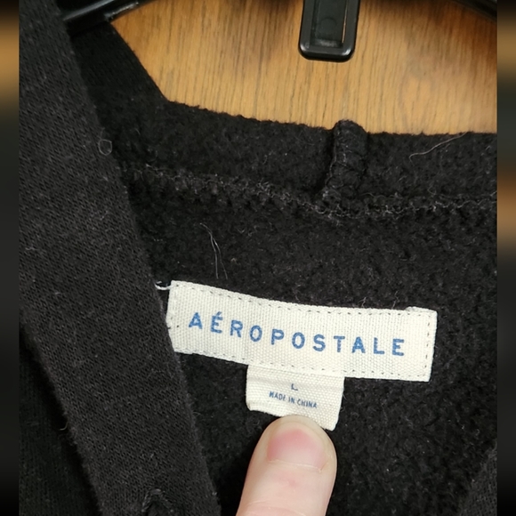 Aeropostale sweatshirt, size large, color black - Picture 4 of 4
